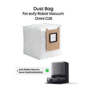 Eufy Vacuum Cleaner Dust Bag 3 Pack for Omni E20 E25 E28 | T29YQA20