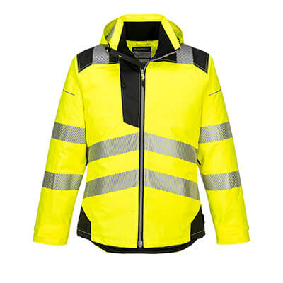 Portwest PW3 Hi-Vis Winter Jacket - Yellow/Black - Small | T400YBRS