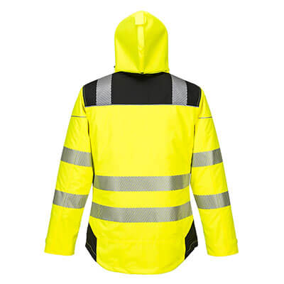 Portwest PW3 Hi-Vis Winter Jacket - Yellow/Black - Small | T400YBRS