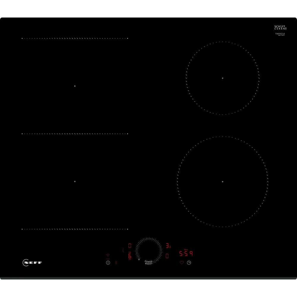 Neff N70 60cm Induction Smart Hob - Black | T56FHS1L0