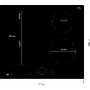 Neff N70 60cm Induction Smart Hob - Black | T56FHS1L0