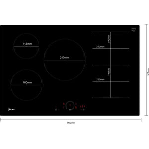Neff N70 80cm Induction Hob - Black | T58FHW1L0