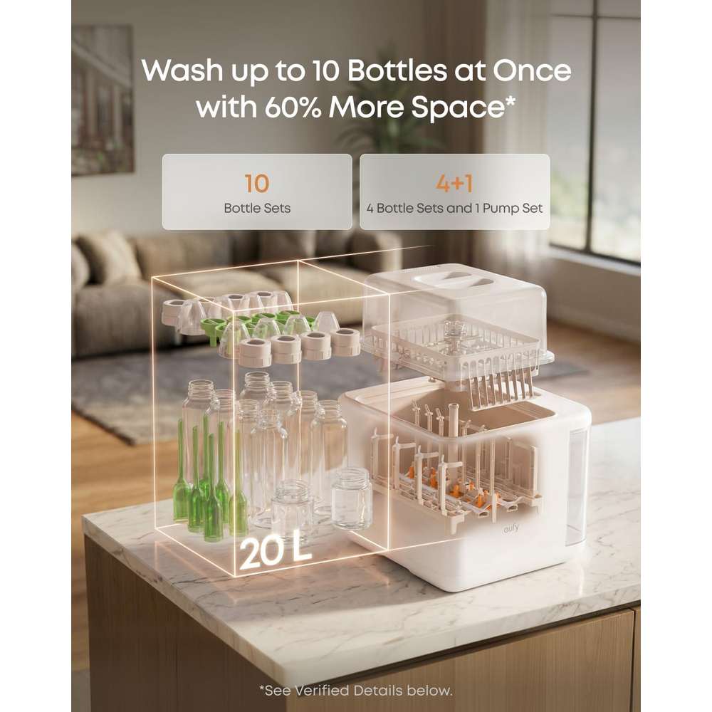 Eufy S1 Pro Baby Bottle Washer and Steriliser | T6010283