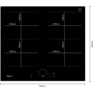Neff N70 60cm Induction Smart Hob - Black | T66FHX4L0