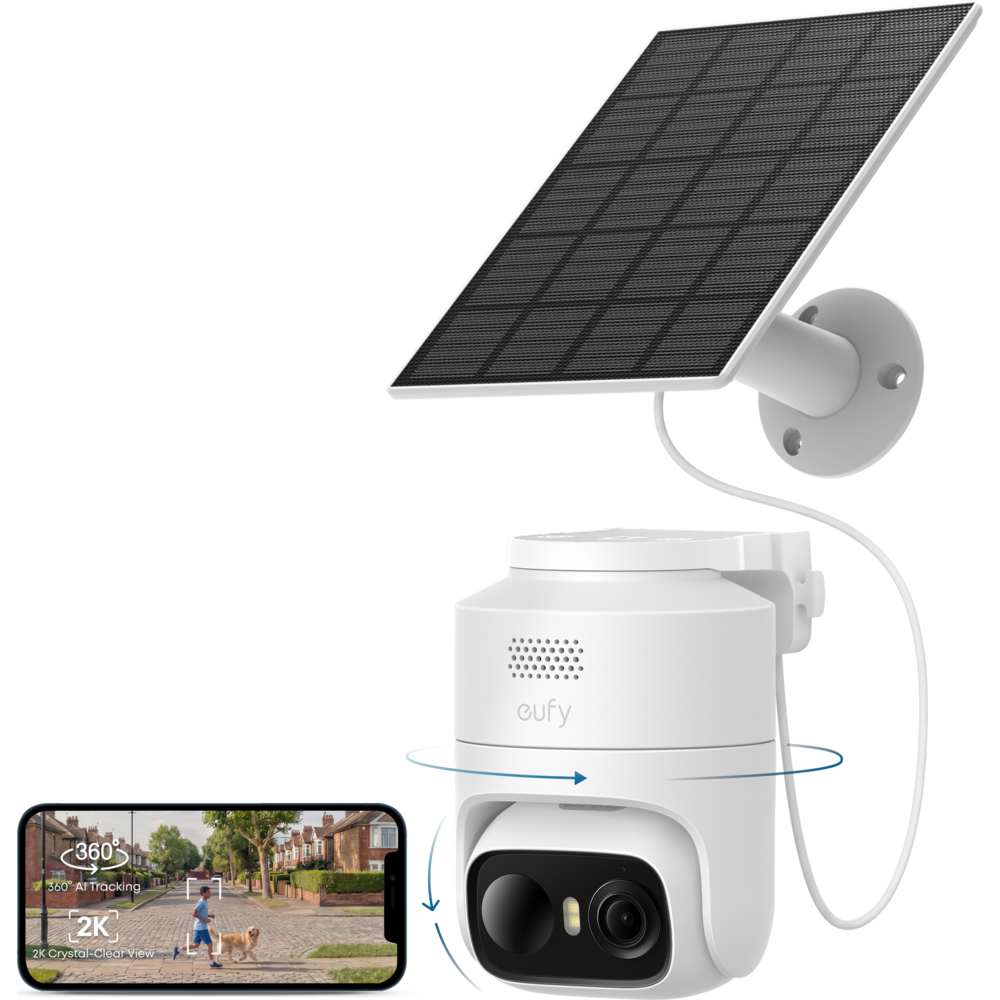 Eufy C37 2K Smart Security Cam Camera CCTV with Solar Panel | T814X321
