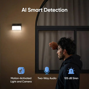 Eufy Solar Wall Light Cam S120 All in One Wall Light and Camera | T81A0311