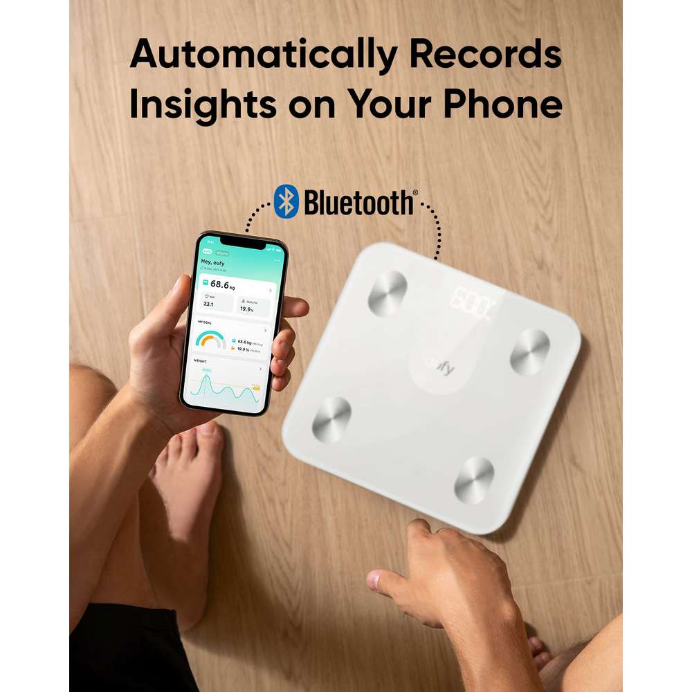 Eufy C2 Smart Bathroom Scale with Bluetooth - White | T9120V22