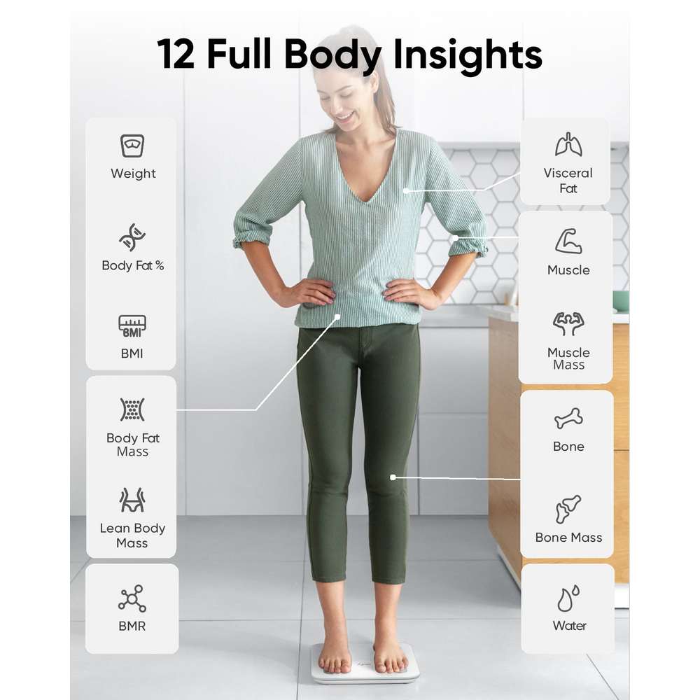 Eufy C2 Smart Bathroom Scale with Bluetooth - White | T9120V22