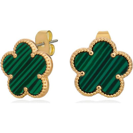 Tiperrary Crystal Le Fleur Green Pendant & Earrings