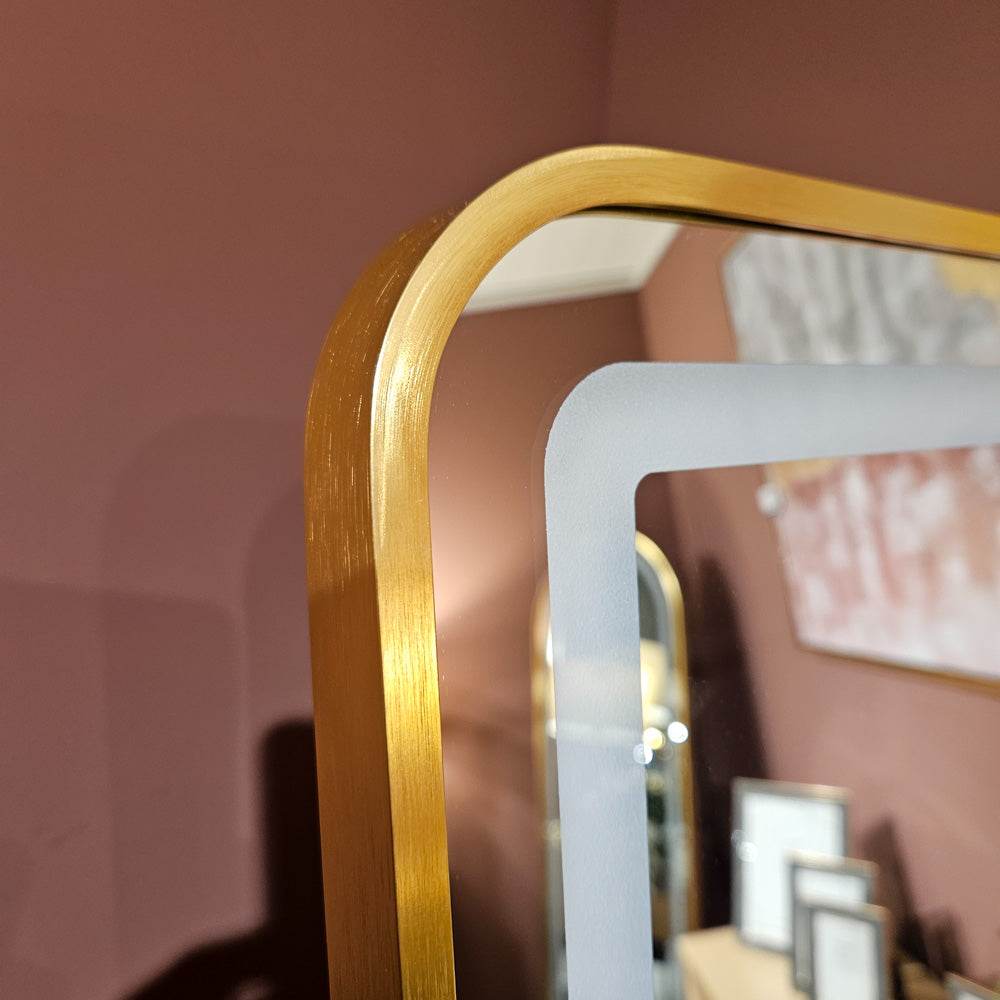 Tara Lane Modena LED Cheval Mirror 170cm x 70cm - Gold | TL6295