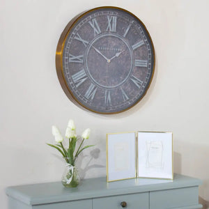Tara Lane Baker and Brown Atlas Wall Clock 51cm - Antica | TL6844