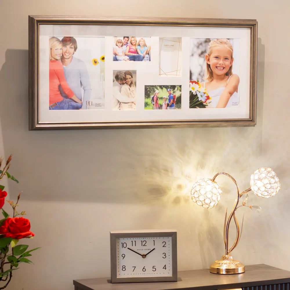 Tara Lane Gallery 6 Photo Collage Multi - Gold Frame | TL6854