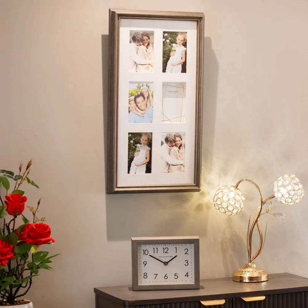 Tara Lane Gallery 6 Photo Collage 4 x 6 - Gold Frame | TL6855