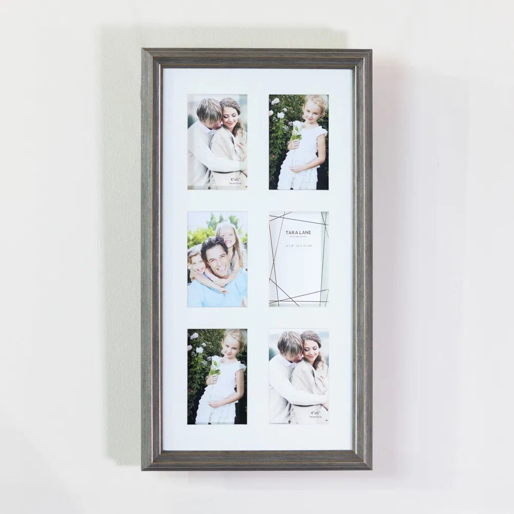Tara Lane Gallery 6 Photo Collage 4 x 6 - Gold Frame | TL6855