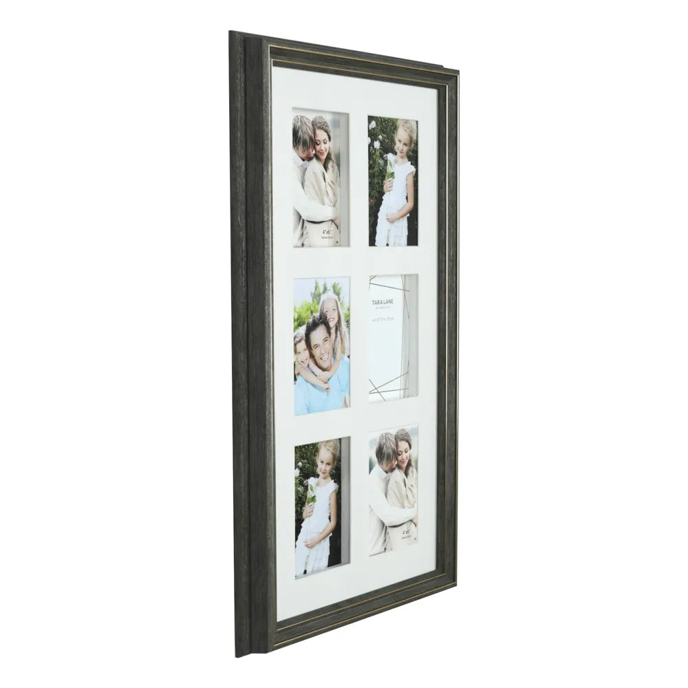 Tara Lane Gallery 6 Photo Collage 4 x 6 - Gold Frame | TL6855