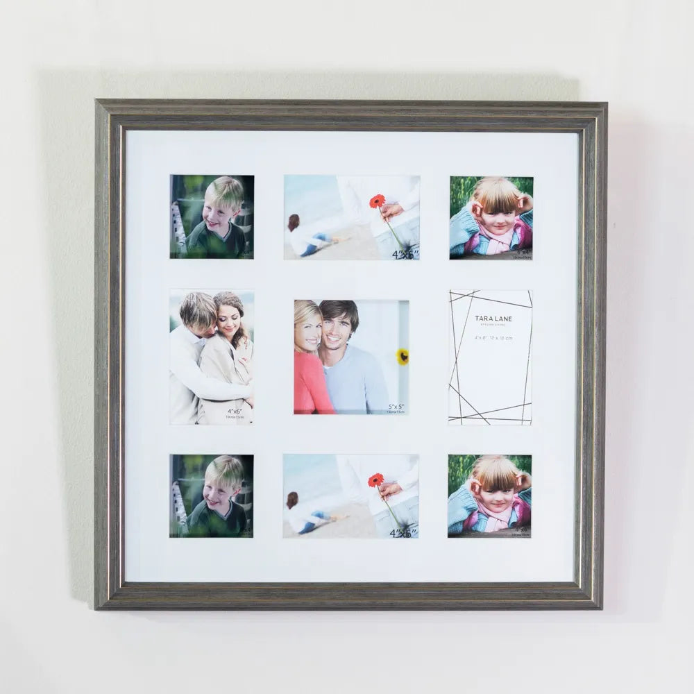 Tara Lane Gallery 9 Photo Collage Multi - Gold Frame | TL6856
