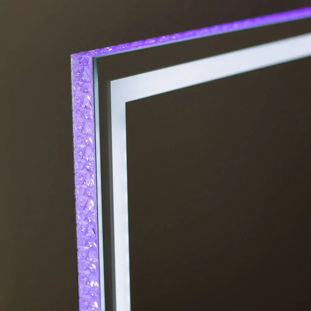 Tara Lane Hollywood RGB Strip Rectangular Mirror 58cm x 43cm | TL6864