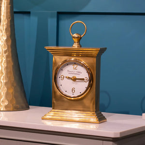 Tara Lane Daniel and Ashley Carriage Clock 24cm - Gold | TL6877