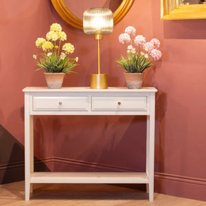 Tara Lane Carson 2 Drawer Console Table - Cream | TL6881