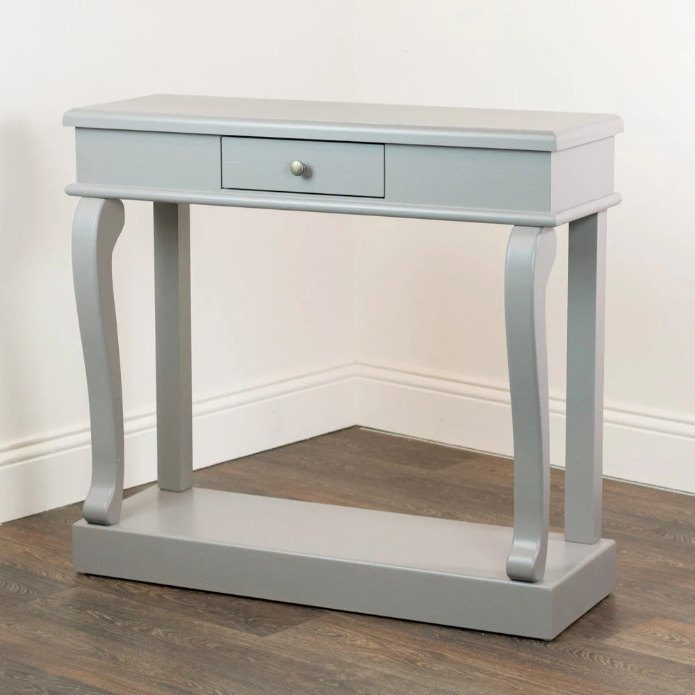 Tara Lane Scroll Console Table 90cm with Drawer - Mink | TL6894