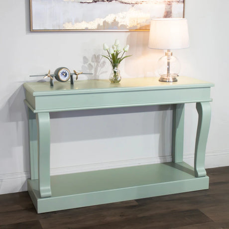Tara Lane Scroll Console Table 130cm - Sage | TL6898
