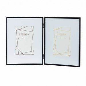 Tara Lane Lisa 2 Photo Folding Frame 4 x 6 - Black | TL6911