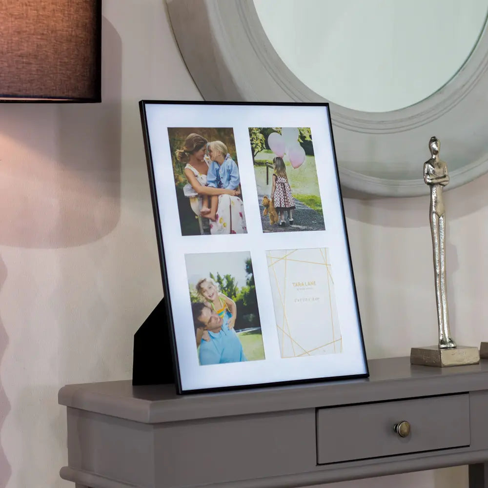 Tara Lane Lisa 4 Photo Collage 5 x 7 - Black | TL6913