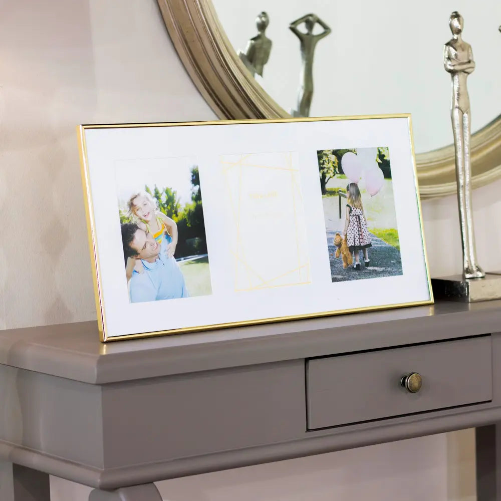 Tara Lane Lisa 3 Photo Collage 5 x 7 - Gold | TL6914