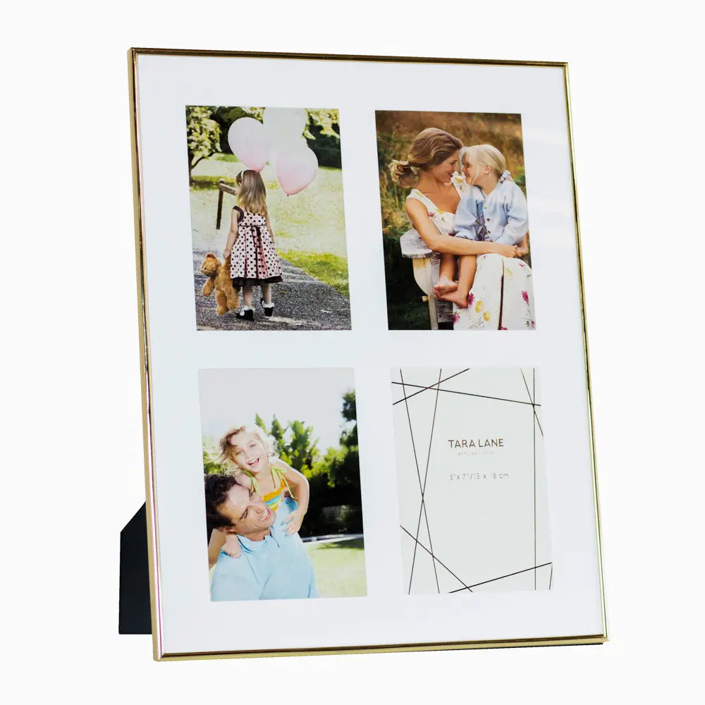 Tara Lane Lisa 4 Photo Collage 5 x 7 - Gold | TL6915