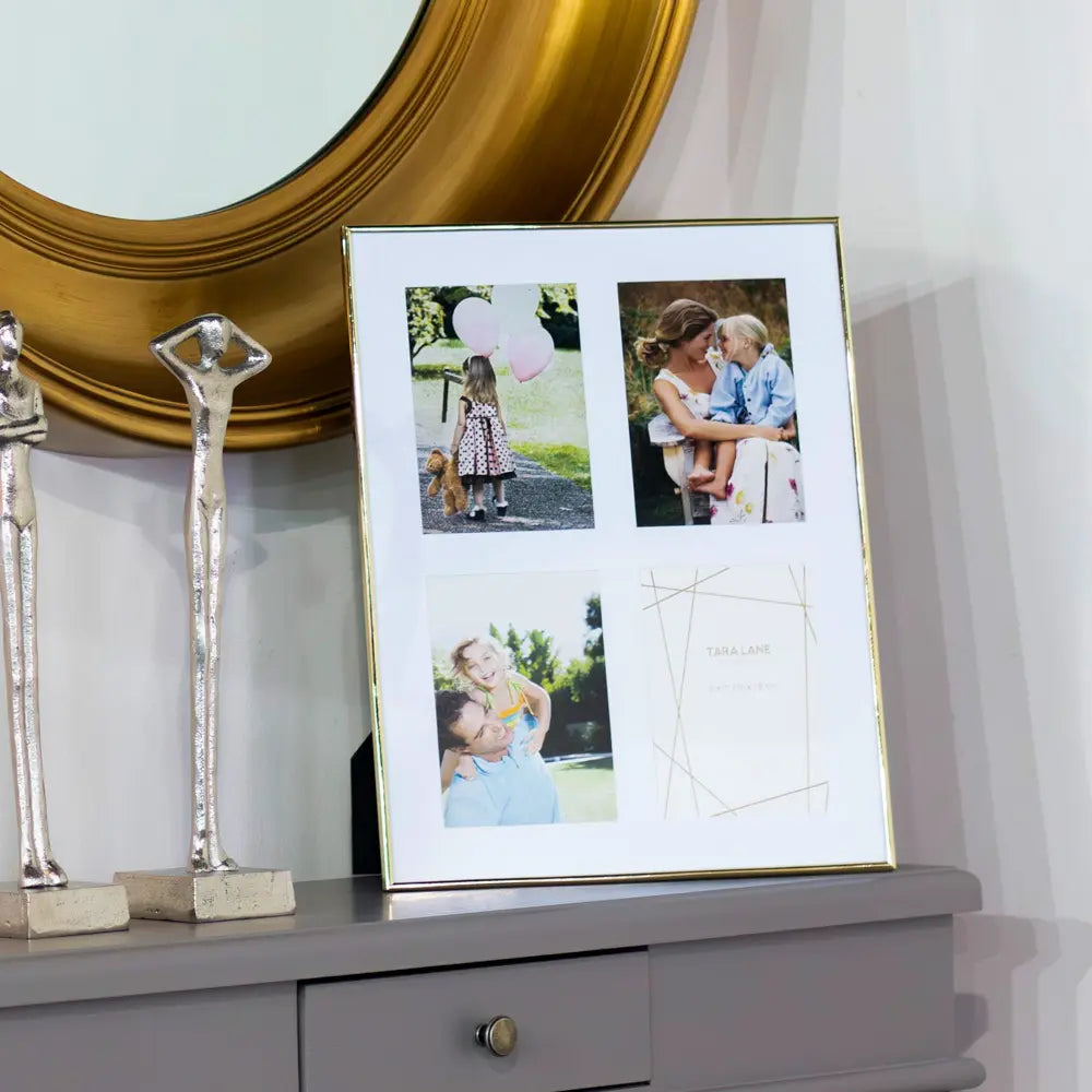 Tara Lane Lisa 4 Photo Collage 5 x 7 - Gold | TL6915