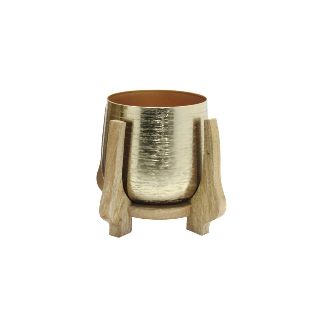 Tara Lane Chandra Planters with Mango Stand Set of 2 | TL6932