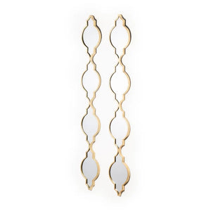 Tara Lane Gatsby Slim Mirrors Set of 2 - Gold | TL6979