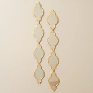 Tara Lane Gatsby Slim Mirrors Set of 2 - Gold | TL6979