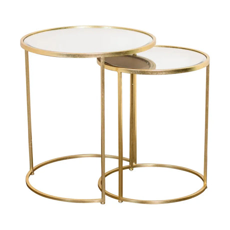 Tara Lane Avery Side Tables Set of 2 - Gold | TL6980