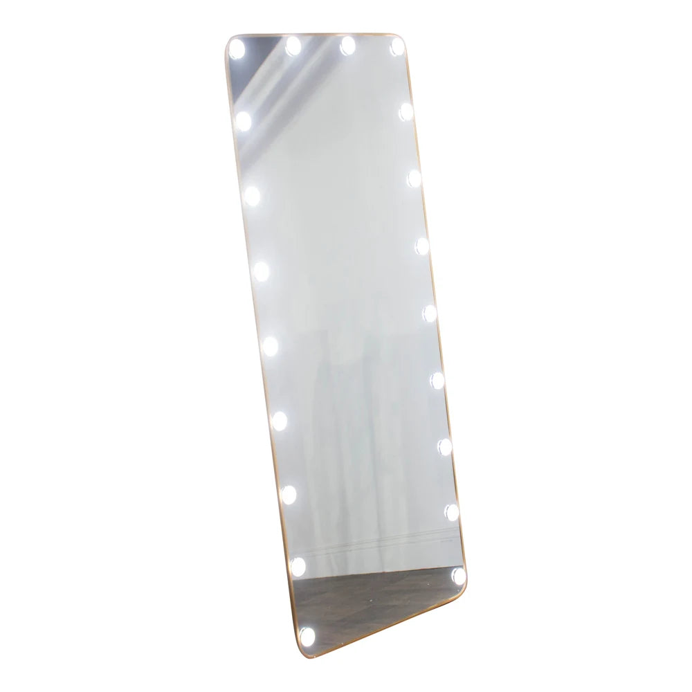 Taralane Modena Cheval LED Mirror 160cm x 50cm - Gold | TL7007