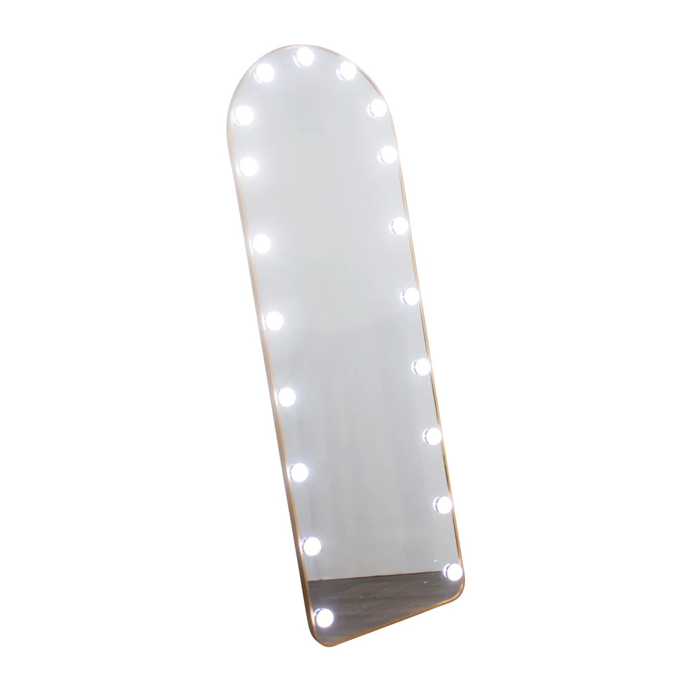 Tara lane Modena Cheval Arch LED Mirror 160cm x 50cm - Gold | TL7009