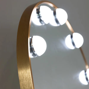Tara Lane Modena Cheval Arch LED Mirror 170cm x 70cm - Gold | TL7013