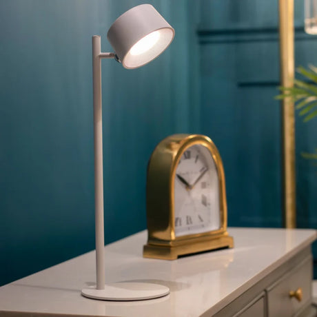 Tara Lane Cosmo USB Rechargable Table Lamp - White | TL7053