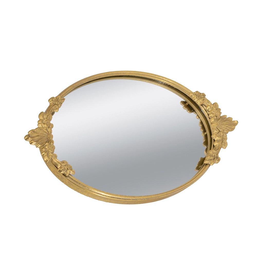 Tara Lana Decorative Round Tray - Gold | TL7132