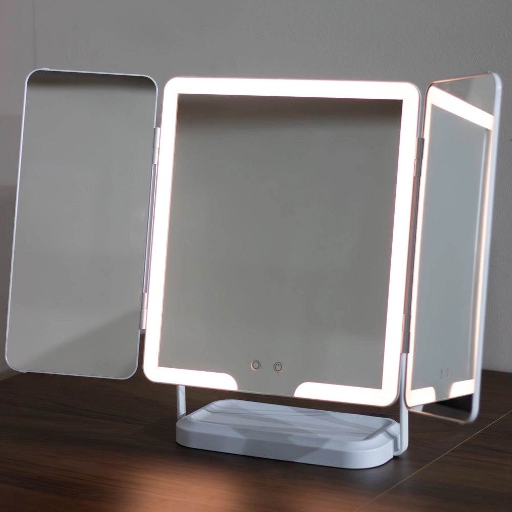 Tara Lane Hollywood Rechargeable Folding Portable Vanity Mirror | TL7196