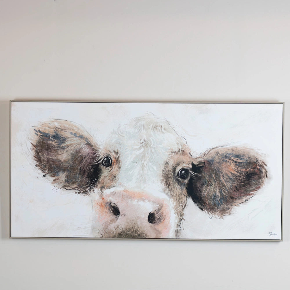 Tara Lane Framed Canvas 101cm x 52cm - Jethrow the Cow | TL7203