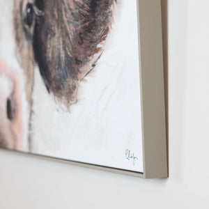 Tara Lane Framed Canvas 101cm x 52cm - Jethrow the Cow | TL7203