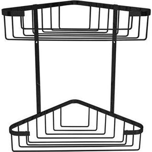 Tema 2 Tier Corner Basket for Shower - Black | TWW2CNRB