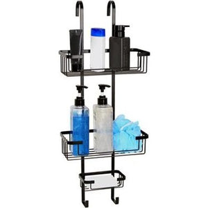 Tema 3 Tier Hook Over Basket Caddy for Shower - Black | TWW3HBB