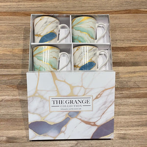 The Grange Collection Mug Set of 4 - Golden Streaks | HP55