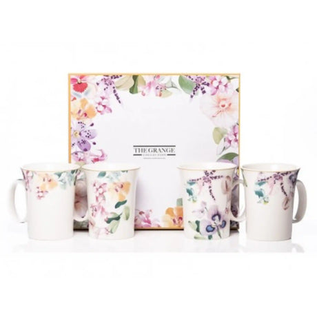 The Grange Collection Mug Set of 4 - Orchid | HP54