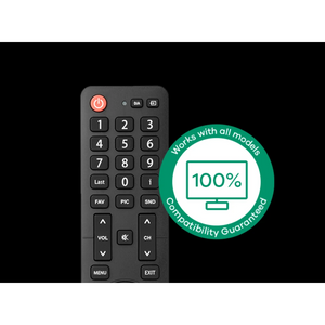 One For All TV Replacement Spare Remote Control for Hisense - Black | URC1916