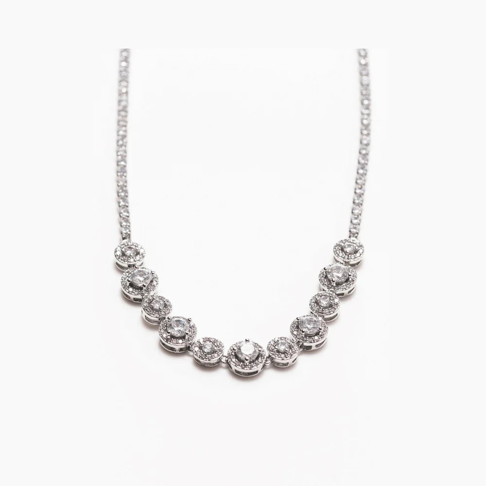 Newgrange Living Diamond Cluster Pendant - Silver | 600362