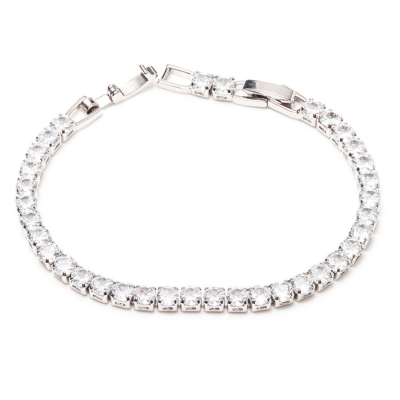 Newgrange Living Tennis Diamond Bracelet - Silver | 600335
