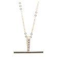 Newgrange Living T Bar Pendant - Gold